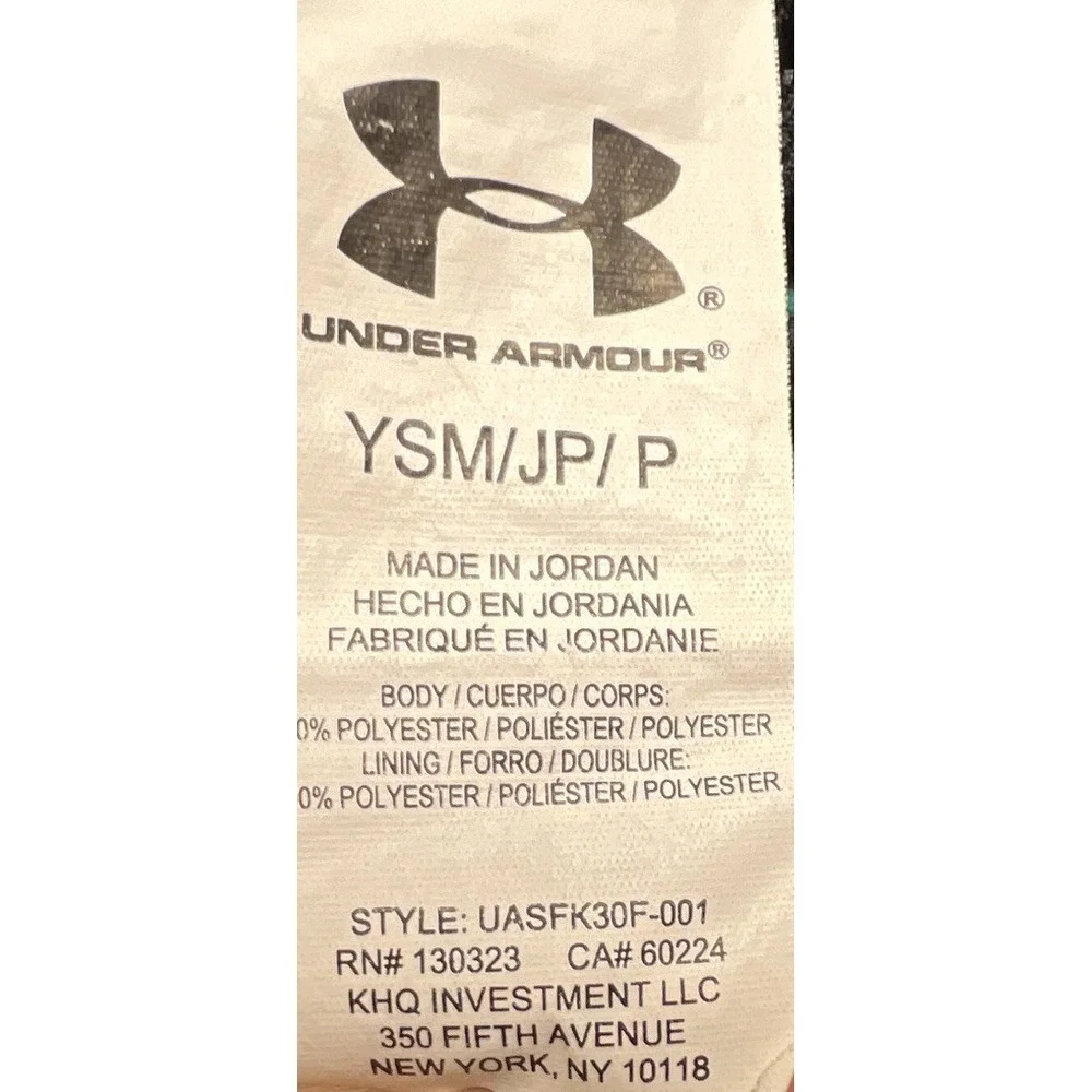 Under Armour Boys YSM Multicolor Camo Swim Shorts Lined Elastic Drawstring